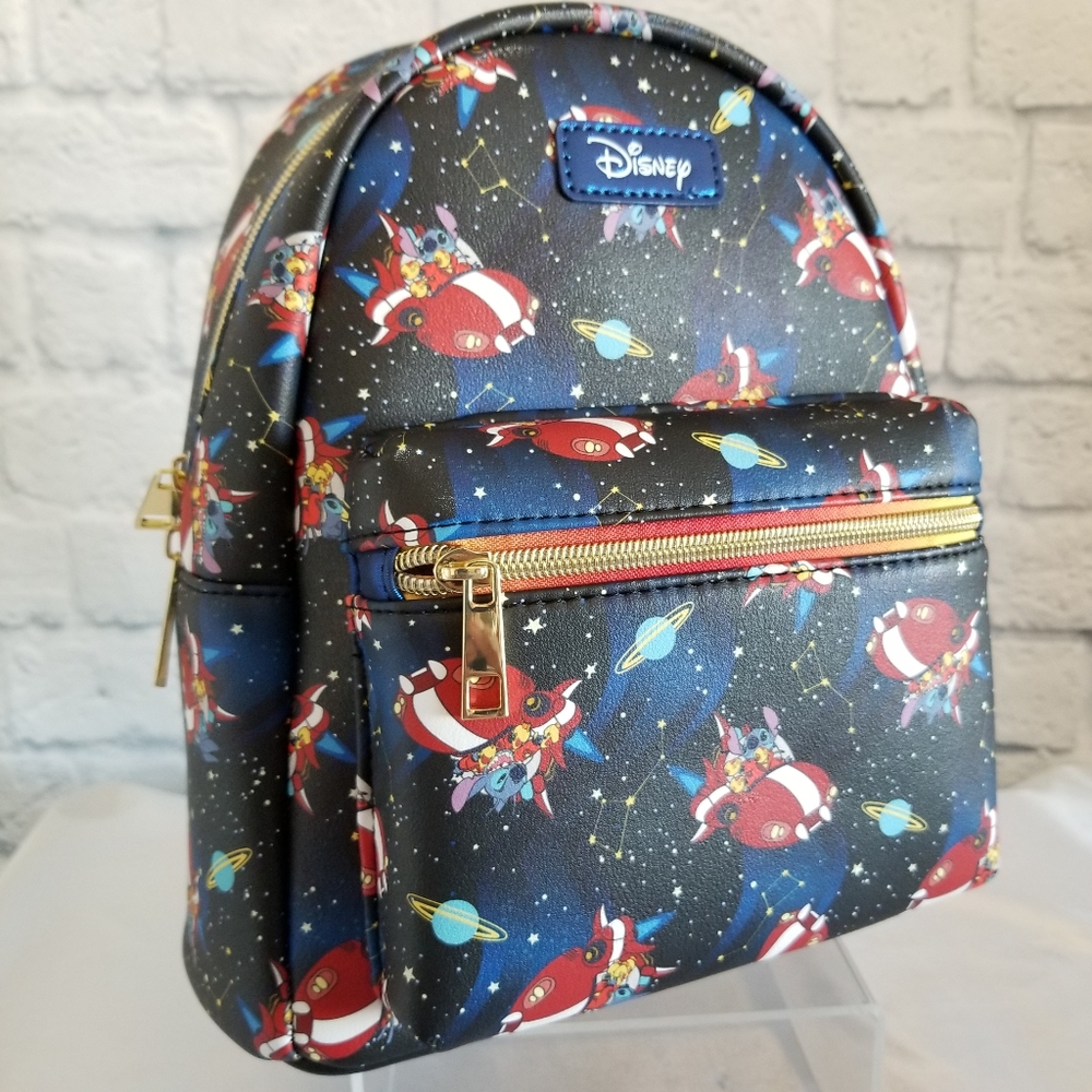 Loungefly Lilo and Stitch Space Car Constellations Disney Mini Backpack Bag New